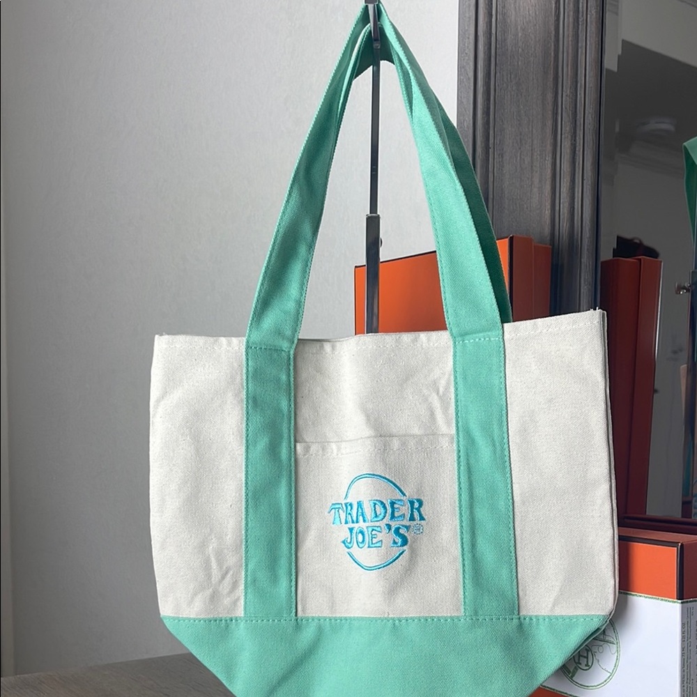 Mini pastel canvas tote